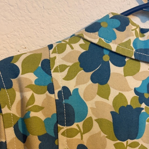 Old Navy Blue and Green Floral Coat - Picture 7 of 10